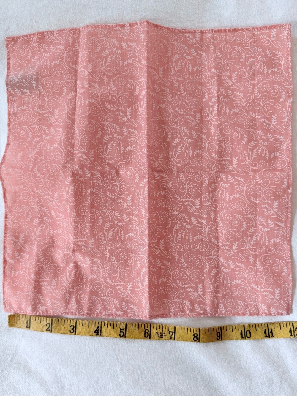 ✨ Jacob Alexander Pink Floral Cotton Tie & Pocket Square Set Wedding Groom ✨ - Picture 11 of 16